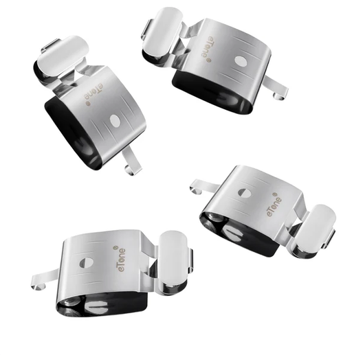 Four stainless steel 35mm film clips